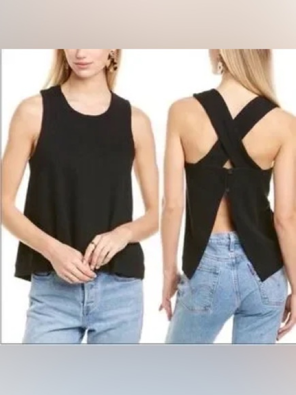 Madewell Jacquard Crossback‎ Tank